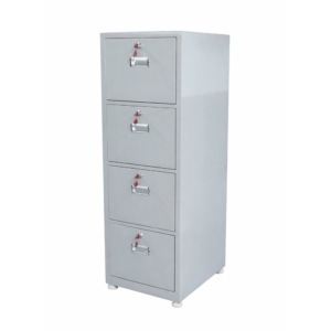 four drawer metal vertical filing cabinet